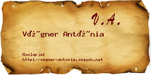 Vágner Antónia névjegykártya